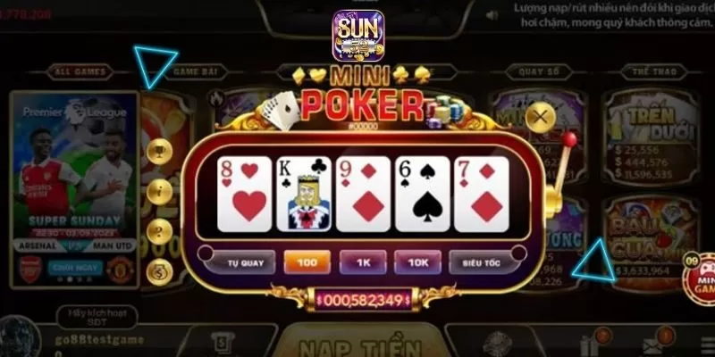 Mini Poker Sun52 - Game bài đáng trải nghiệm nhất hiện nay 2 Thông tin về game Mini Poker