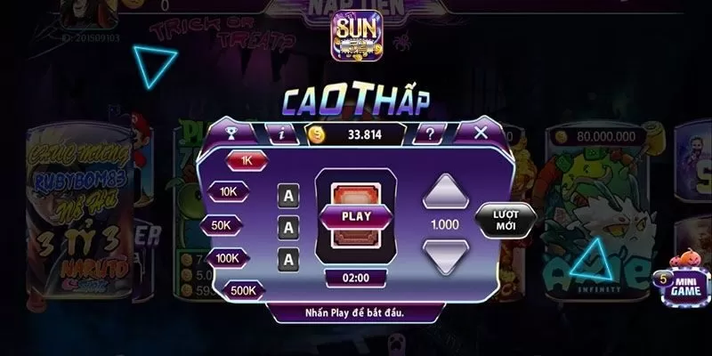 Cao Thấp Sun52: Hiểu rõ cách chơi để thắng lớn cực đã 2 Thông tin về trò chơi cao thấp